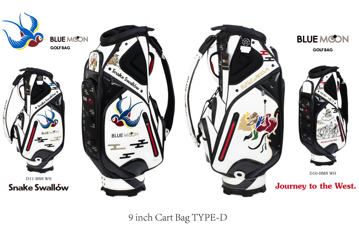 NEW TYPE ブルームーン キャディバッグ 9型 ゴルフバッグ カートバッグ